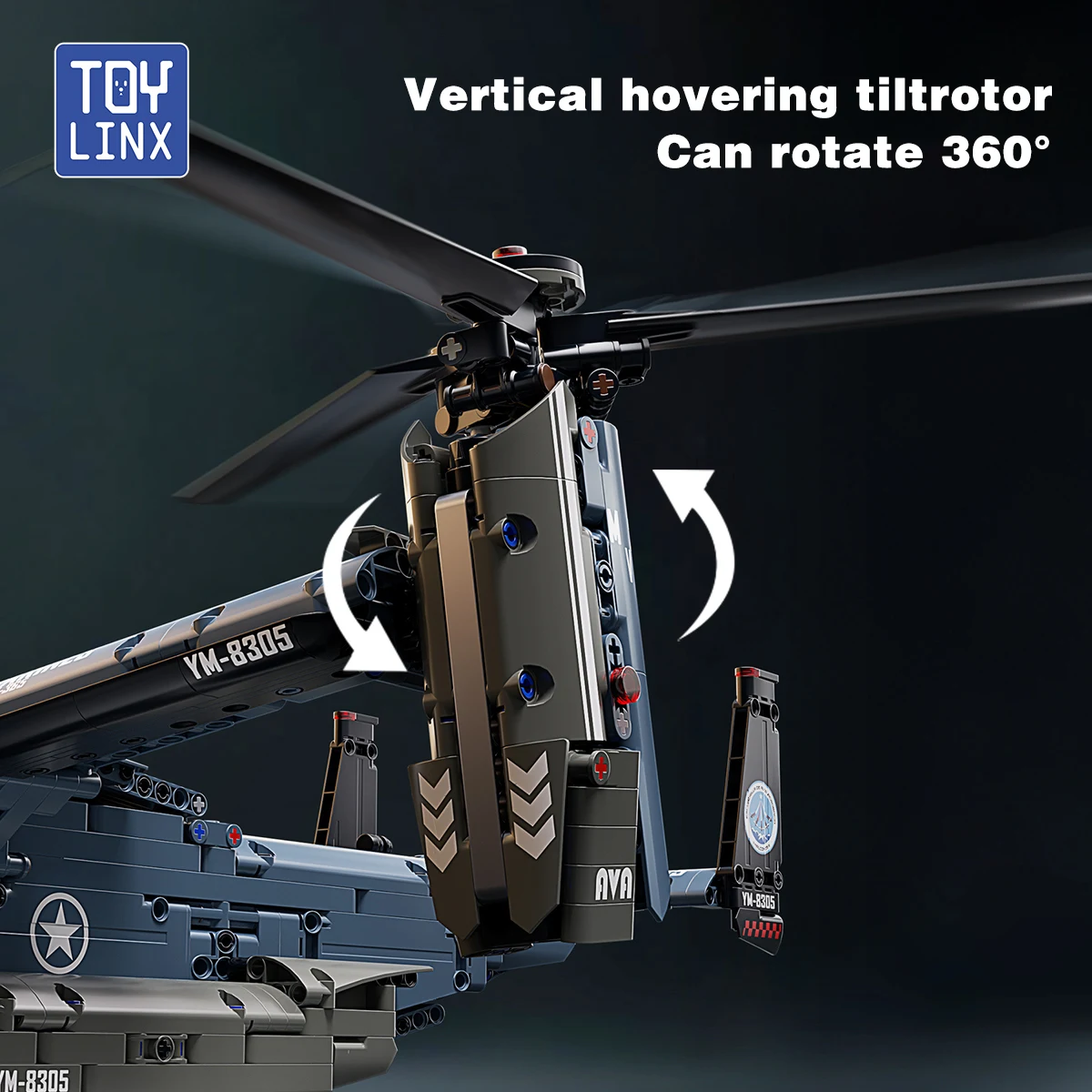 Military V-22 Osprey Tiltrotor - огляд і ціна Jjrc Drone X12