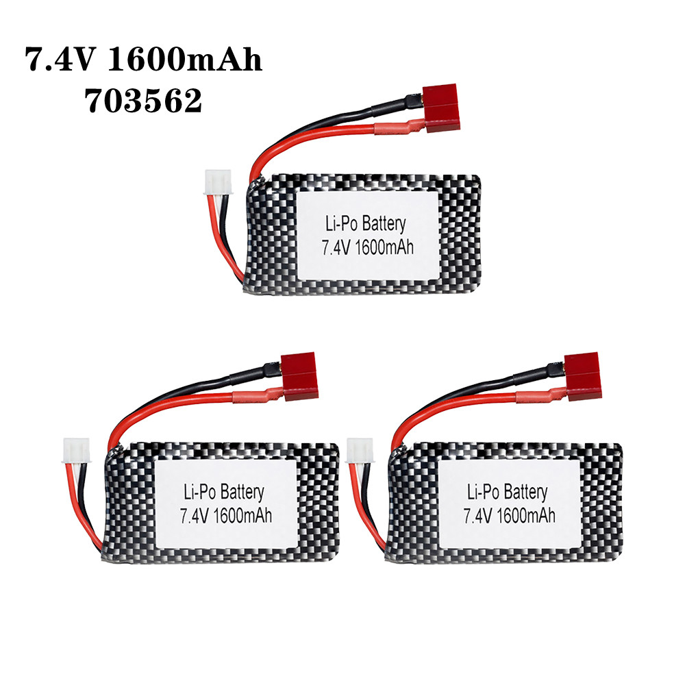 1/2/3pcs/Lot 7.4v 1600mah 7035 - огляд і ціна Rc Helicopter Parts