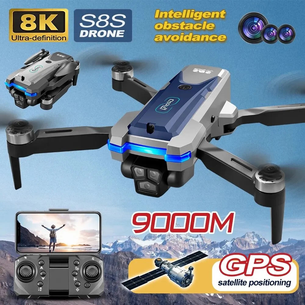 S8S GPS Drone 5G Wifi 8K HD Du - огляд і ціна Rc Helicopter Case